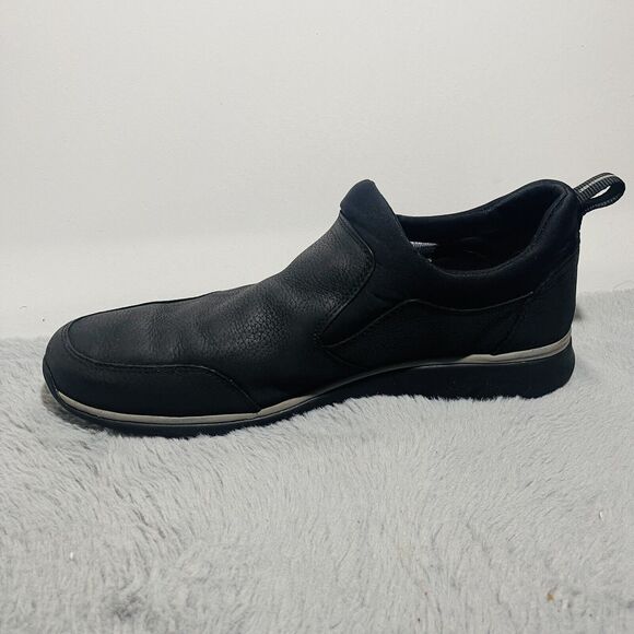 Johnston Murphy Shoes Mens 12M Black Leather XC4 Slip On Comfort Waterproof - Picture 9 of 11